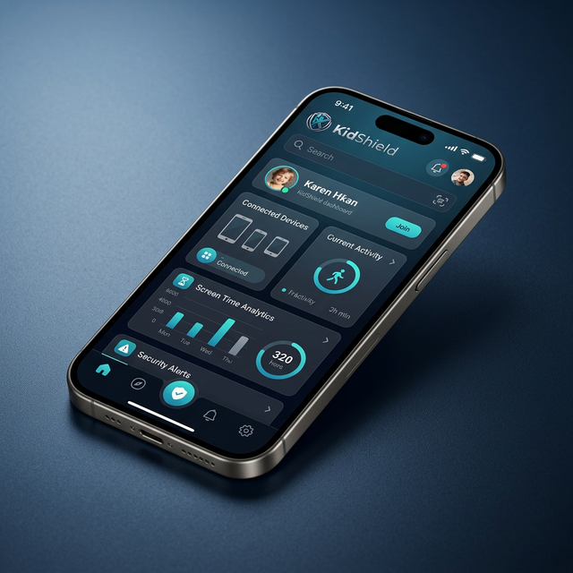 KidShield App Mockup